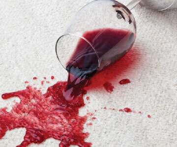 Red Wine Spilled on Carpet
